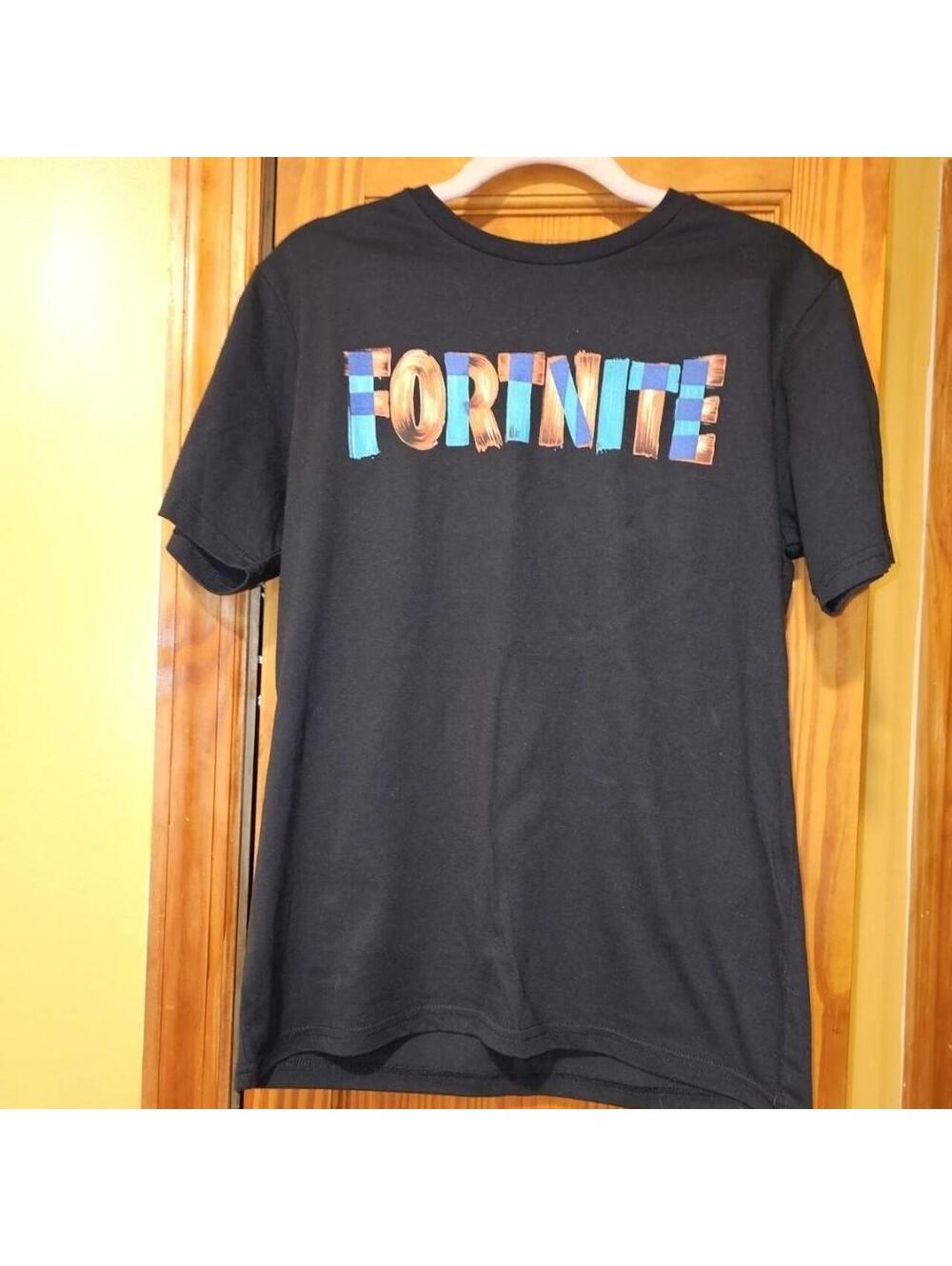 Fortnite Boys Xxl (18) Black Multi Colored Tshirt 0172